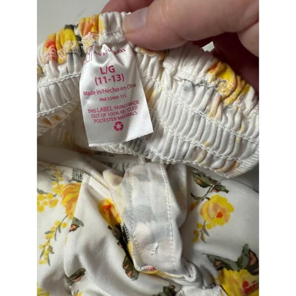 NoBo Dress Women's Size LG Floral White Yellow Button Sundress Vacation Short - Picture 6 of 6